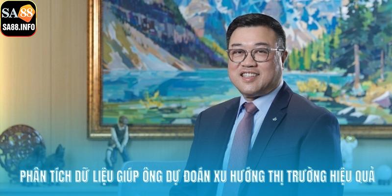 Phân tích dữ liệu giúp ông dự đoán xu hướng thị trường hiệu quả
